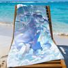 Phrolova Wuthering Waves Игровое Полотенце Спортивное Быстросохнущее Туристическое Снаряжение для Кемпинга Песозащитное Мягкое Легкое Большое Пляжное Полотенце