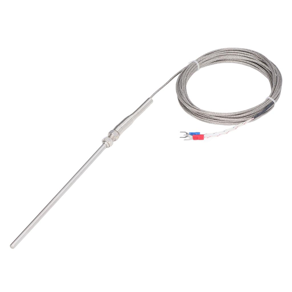 Thermocouple K Type 150mm Probe 0°C To 600℃ Quick Response 5 Meters Length Temperature Sensor Thermo