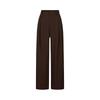 JiuZi & AnnaCo Women's Vintage Maillard Wide-Leg Trousers