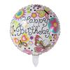 50pcs 18inch Round Foil Balloon Happy Birthday Inflatable Foil Helium Balloons Birthday Party Decoration Kids Toys Air Globos