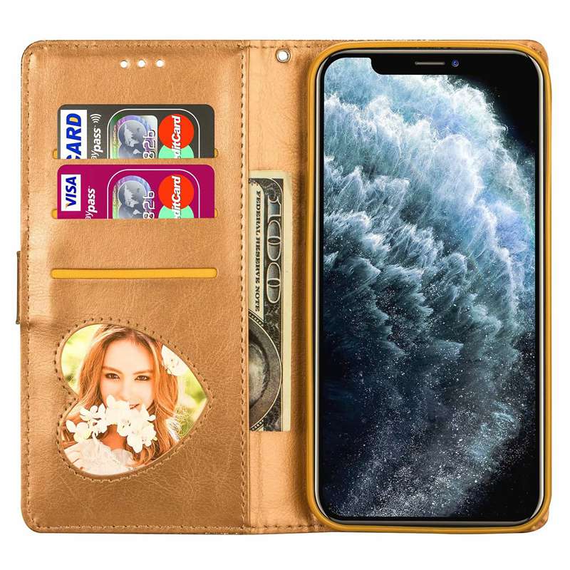 Защитный чехол для мобильного телефона с блестящим порошком, кожаный флип-чехол, чехол на молнии для iPhone Samsung Huawei Xiaomi, блестящий кошелек-сумка, роскошный женский модный подарок