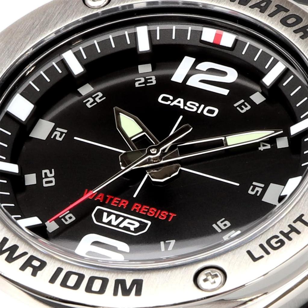 CASIO Standard LED Light Analog Quartz Watch Black Overseas Model [Casio] MWA-100H-1AV Men's [Used]