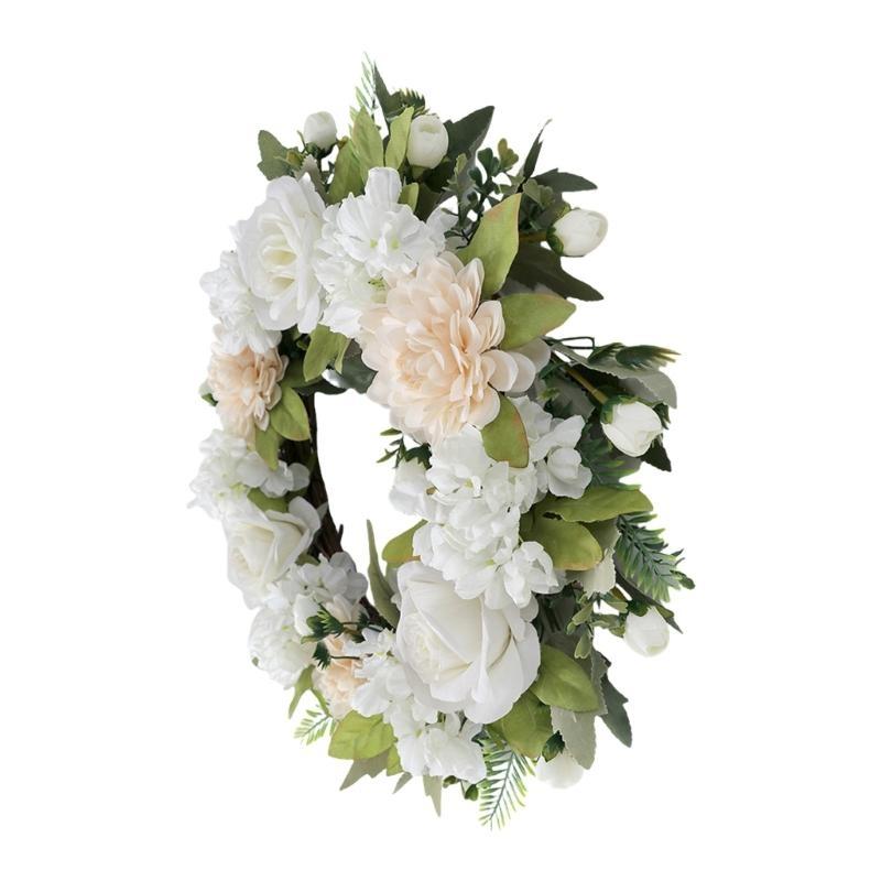 Elegant Florals Wreath Portable Accessory for Living Room or Office Decoration