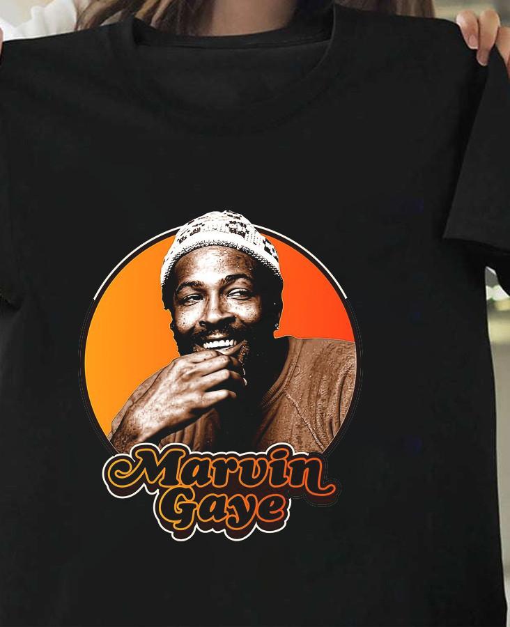 Marvin Gaye Black Cotton All size S-5XL Gift Fans Shirt HOT! AD583 Unisex T-Shirt
