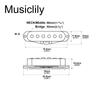 Звукосниматели Musiclily Pro Alnico 5 с разной высотой полюсов одинарные для электрогитары Strat кремовые ST-50S (Гриф, Середина, Бридж) Гитары,