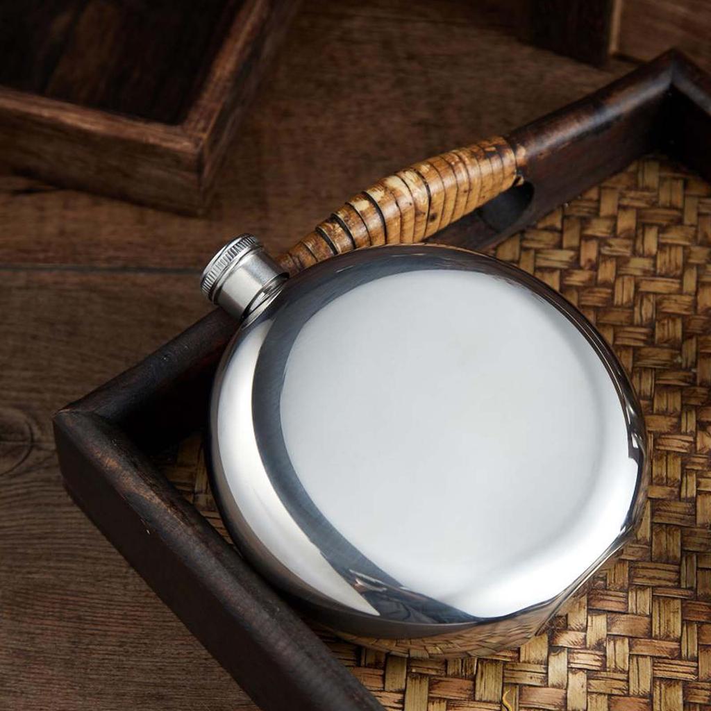 Маленькая винная бутылка из нержавеющей стали 304, портативная мини-плоская круглая фляга для переноски алкоголя на открытом воздухе, емкости для всех видов вина