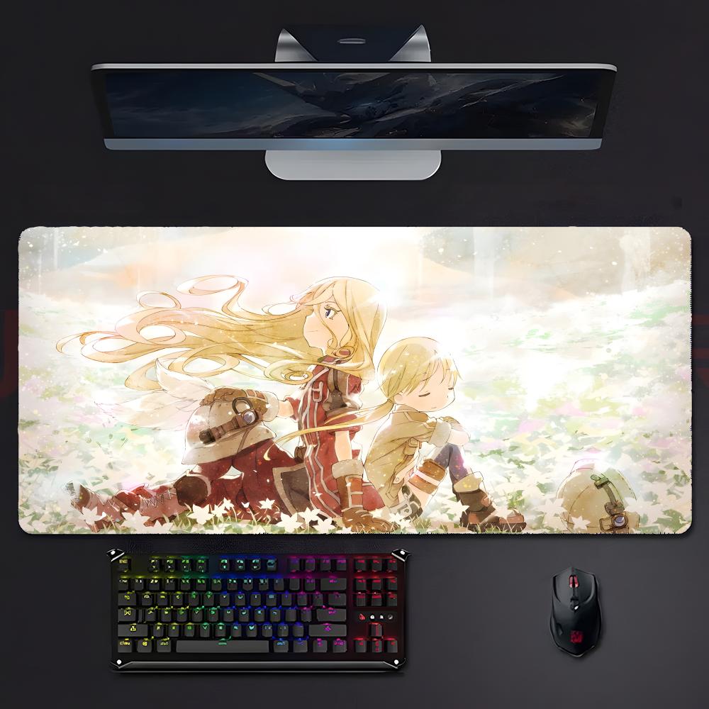 Dark Mysterious Anime Mmade In Abyss Mouse Pad Large Gaming Mousepad With Stitched Edges Thickened Desk Mat Pc