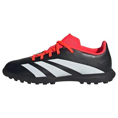 Футзальные бутсы Adidas Predator 24 League TF для юниоров, для мальчиков и девочек, размеры 17-24,5 см, MDK00, основной черный/белый/солнечный красный (ИГ5442), Размер 23.0см