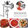 Manual Meat Grinder Silver Aluminum Alloy Powerful Home Sausage Kitchen Appliances Vegetable Chopper Pepper Supplies Mincer Hand