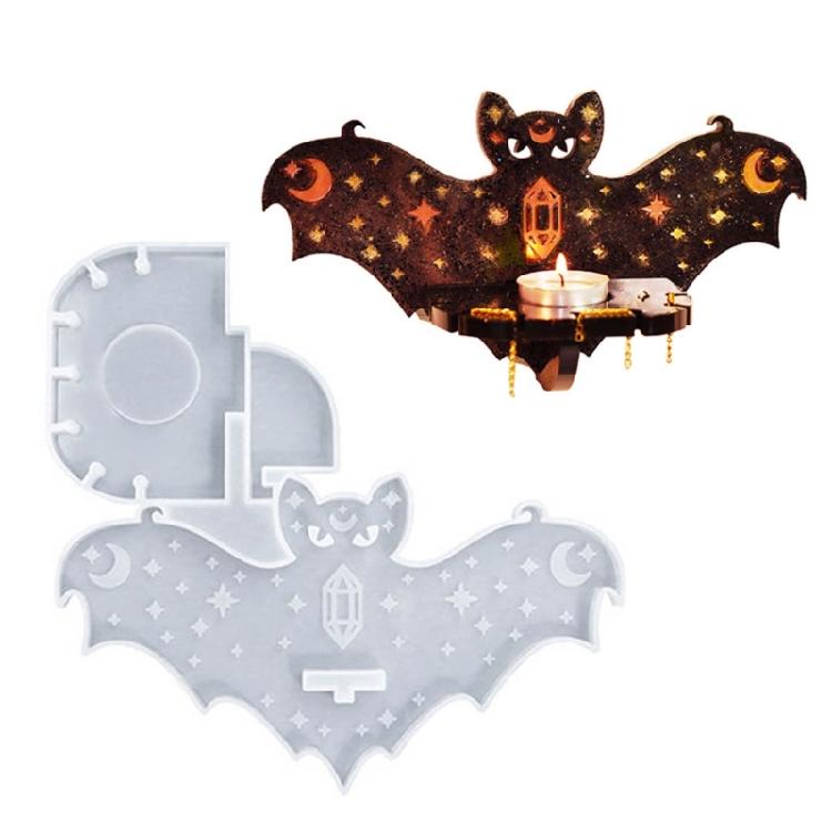 DIY силиконовая настенная форма для подсвечника ручной работы кошка летучая мышь стойка зеркальный подсвечник форма для церемонии благословения