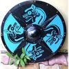 Medieval Viking Shield 60.96 Cm  Wooden Shield Valhalla Shield with Raven Image Replica Viking Shield