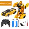 Remote Control Car Transform Toys,2.4G 1:12 Scale Transform Car Robot,One Button Transformation and 360 Rotation Drifting