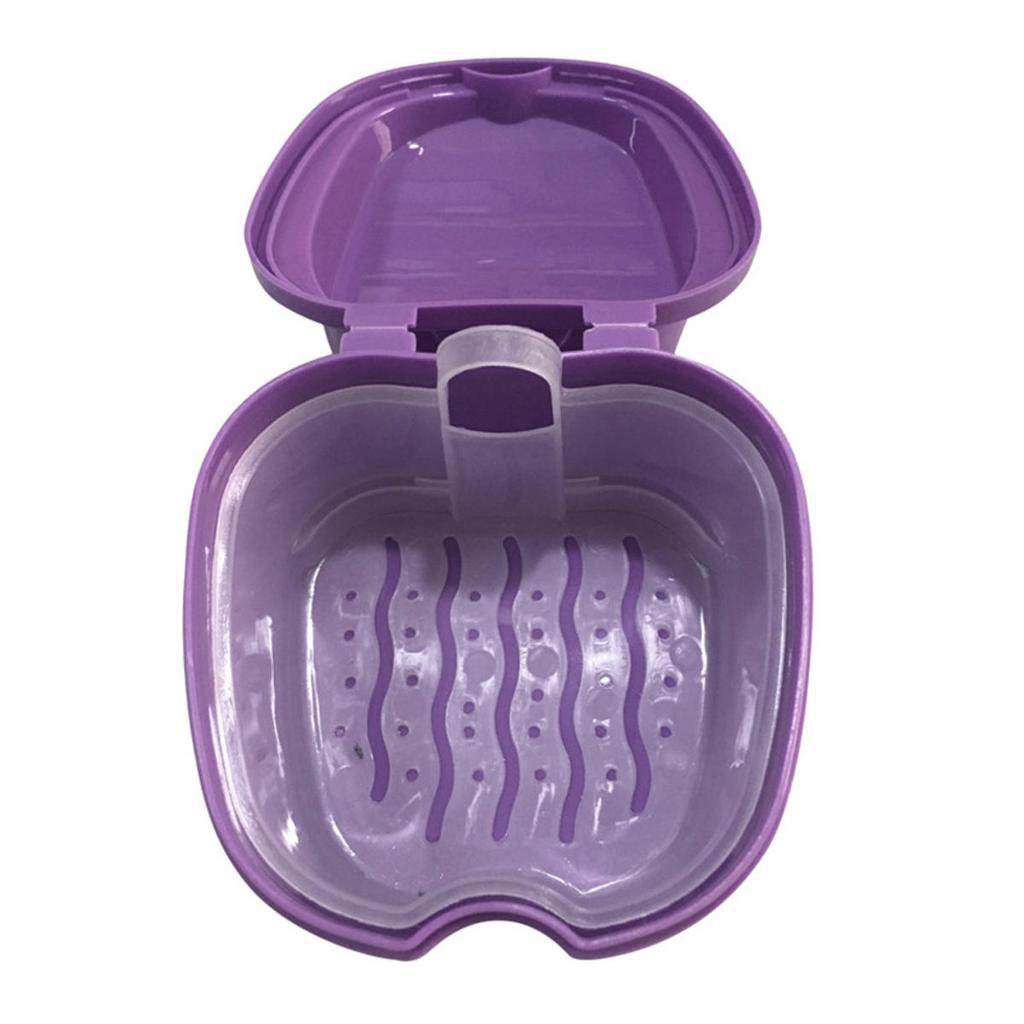 1 шт. Коробка для ванночки для зубных протезов Органайзер Контейнер для хранения зубных протезов с подвесной сеткой Кейсы для чистки зубов Коробки для искусственных зубов