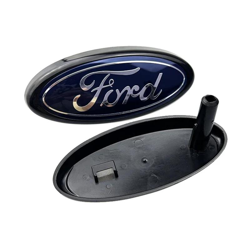 Автомобильная наклейка Ford 14,5x6,5 см ABS Передний значок-эмблема для Ford Focus 2 3 Mondeo Fiesta Ranger Mustang Kuga Explorer Transit Aut