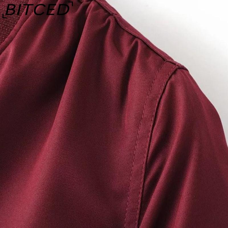 BITCED Осенняя женская легкая куртка-авиатор