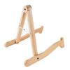 Wood Guitar Holder Base Folding Wood Ukulele Stand Adjustable Instrument Stand A-Frame Wood Guitar Stand Ukulele Shelf