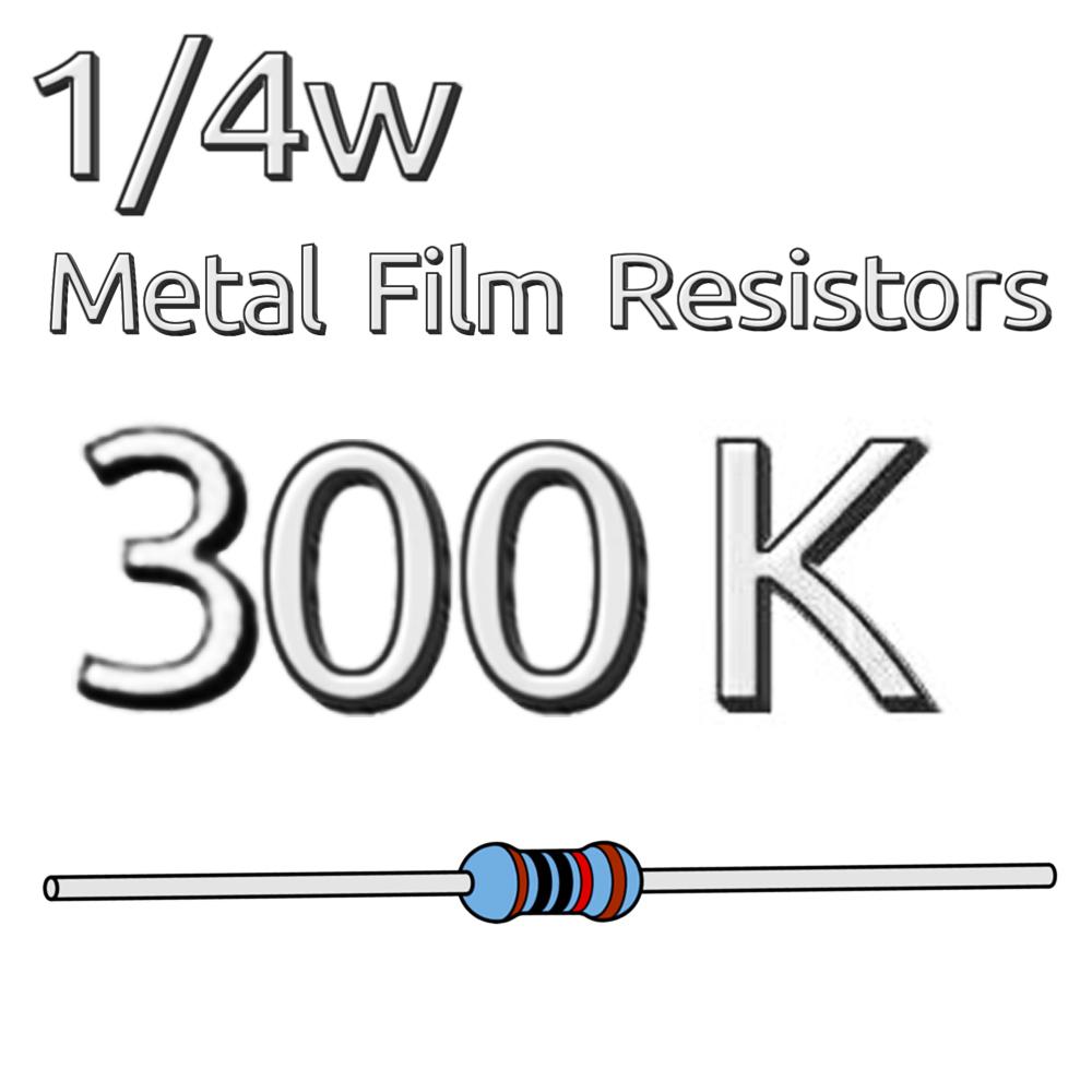 200 шт. 1/4 Вт, 0,25 Вт, 1% допуск, металлопленочный резистор 68K, 75K, 82K, 91K, 100K, 110K, 120K, 150K, 180K, 200K, 220K, 240K, 270K, 300K, 330K, 360K, 390K, 510K, Ом.