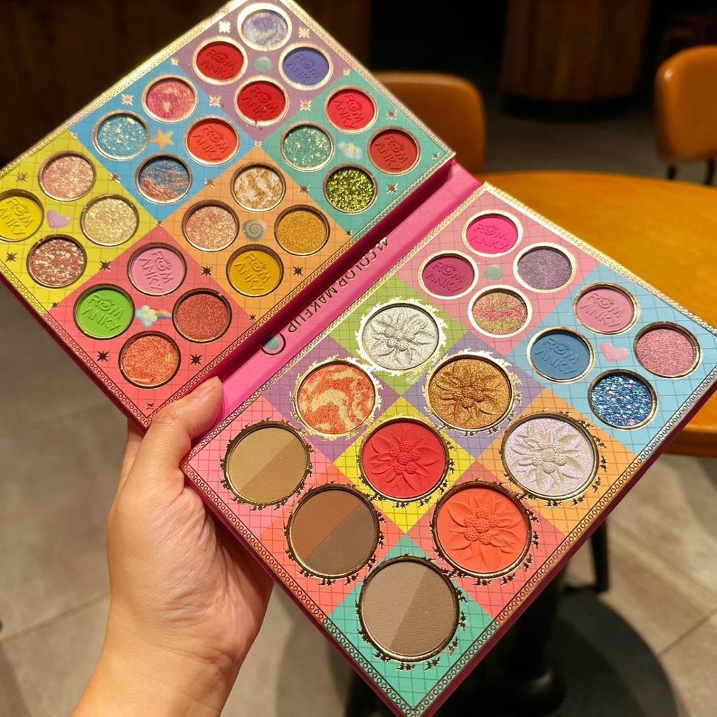 Палитра теней «три в одном», 41 цвет, многофункциональная палитра теней для сценических выступлений