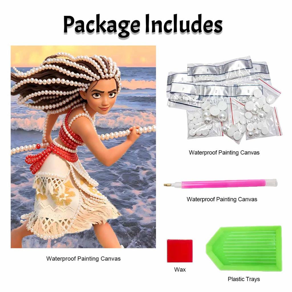 Disney Moana Творческий набор для жемчужной живописи 5D DIY Мозаика с жемчужной вышивкой Набор для вышивки крестом для домашнего декора