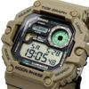 Casio Цифровые часы с графиком приливов и отливов и данными о фазах Луны Хаки Международная модель Мужской дисплей, WS-1700H-5AV Бежевый, [Б/У]