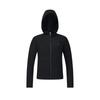 Fila Фитнес Классическая Простая Спортивная Тренировка Удобная Универсальная Тонкий Вязаный Худи Куртка Женские куртки Глубокий Черный A11W621503FBK