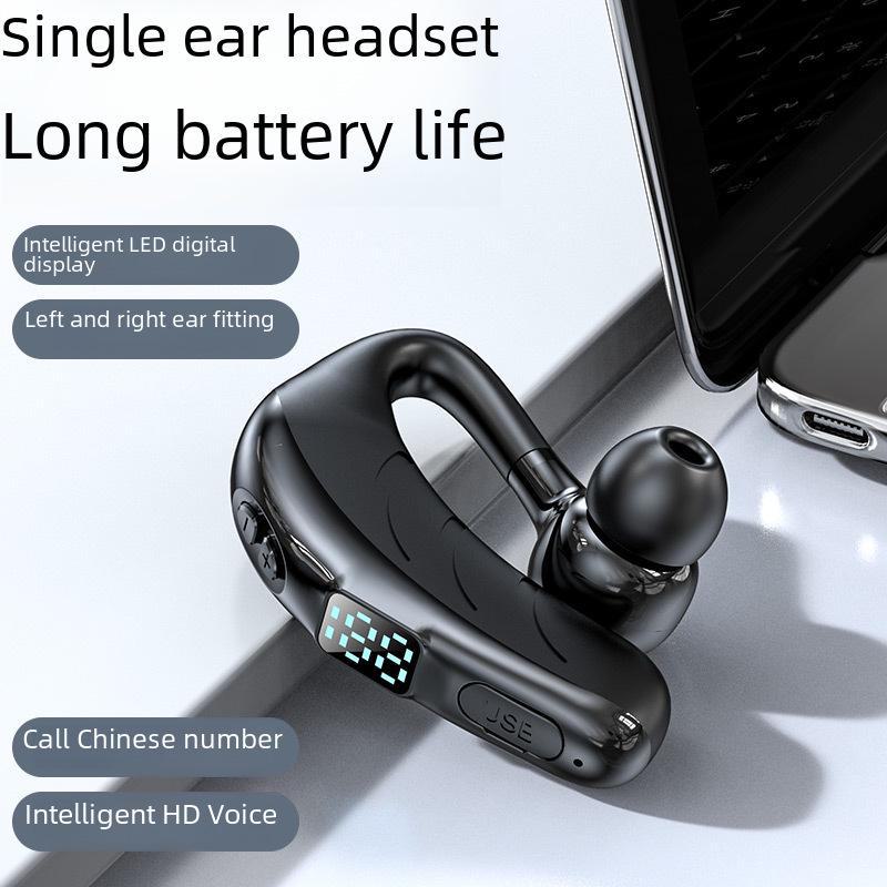 Беспроводная Bluetooth-гарнитура X13 с дисплеем заряда батареи, двойным микрофоном ENC, шумоподавлением, конструкцией с заушным креплением и увеличенным временем работы в режиме ожидания.