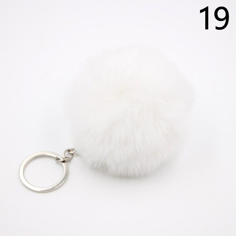 1PC Soft Fur Ball Pendant Key Chains Keychain Fur Fluffy Pendant Jewelry Decoration Women
