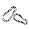 1/2PCS 304 Stainless Steel Carabiner Safety Buckles Spring Snap Hook Outdoor Climbing Camping Rope Suspension Connection Buckle
