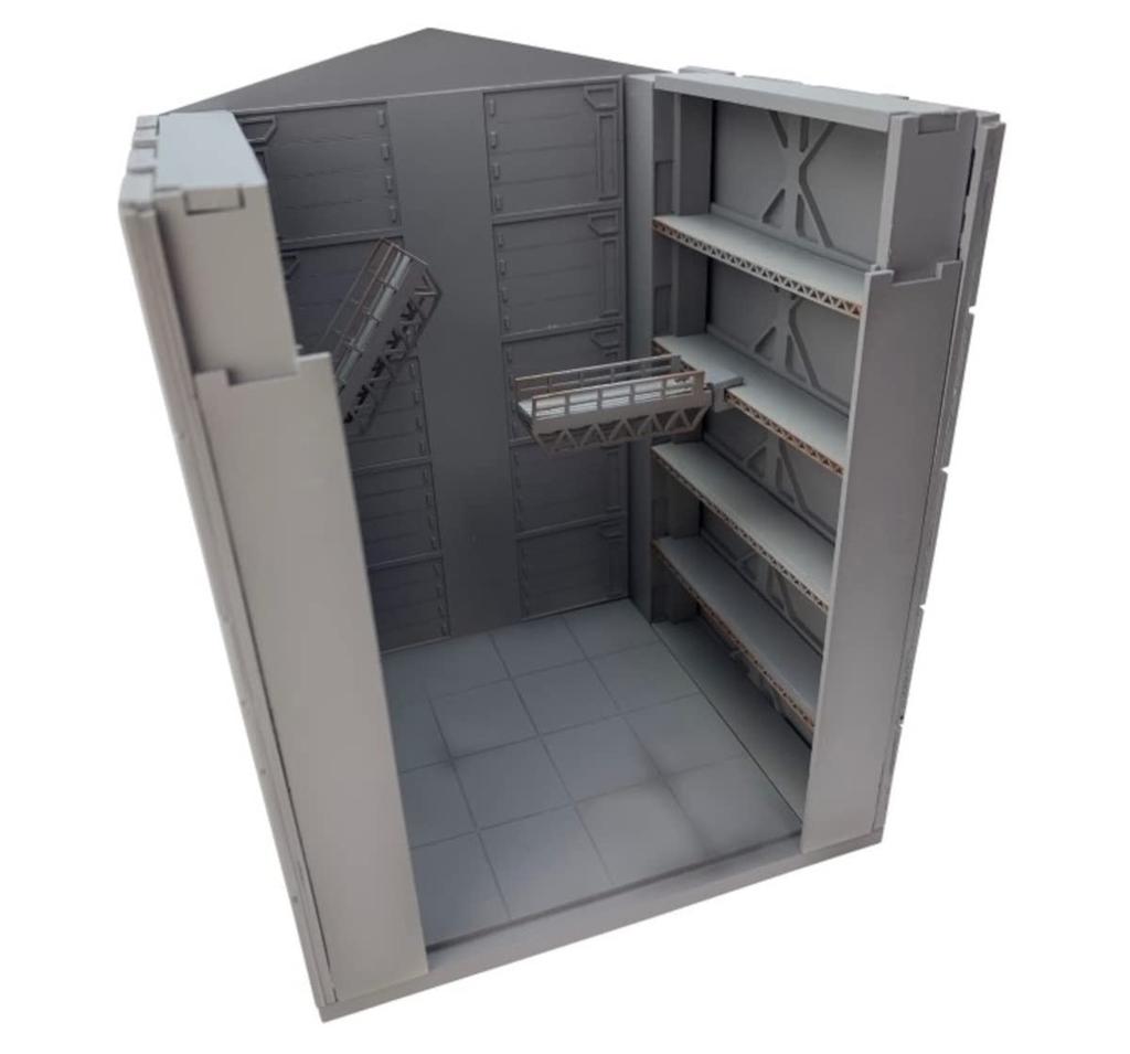 Tomytec 1/144 DioColle Combat Series DCM21 Hangar Pre-painted Plastic Model 322665