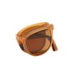 The Same Folding Sunglasses Women'S Sunscreen Round Glasses Uv Protection Sunglasses Men'S Portable Driving Trend