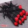 10pcs Soap Flower Rose Artificial Flower Bouquet Multicolor Rose Wedding Flower Decoration Fake Artificial Roses Flowers Decor