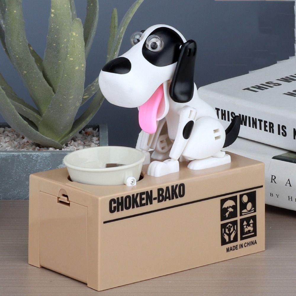 Автоматизированная электронная копилка Мультяшная собака Копилки Простое использование Собачья копилка Детский подарок