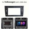 2-DIN Переходная рамка для Volkswagen Golf 6 2008-2012 Автомобильная панель установки на приборную панель Рамка держателя центральной консоли Внутренние молдинги