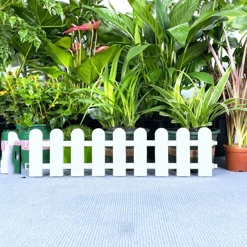 2 шт. Пластиковый садовый забор, практичный защитный поручень, дверной барьер, дворовый забор, овощной