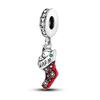 New 925  Silver Charms Bead Red Cherry Strawberry Love Heart Charm Fit Original Bracelet Pendant DIY Jewelry For Women