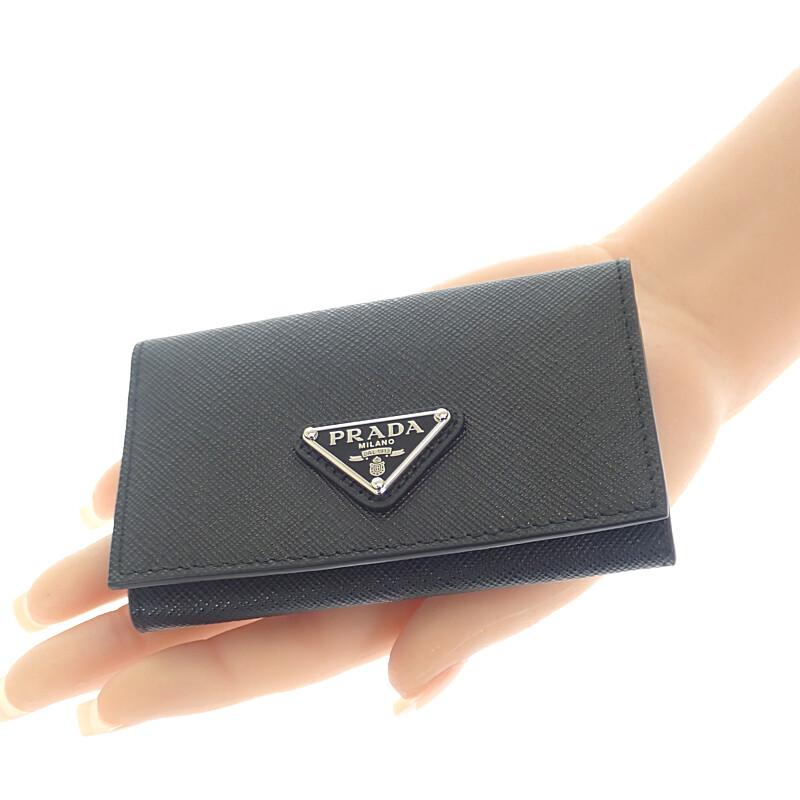 PRADA  1MC110_QHH_F0632 Card Case black Safiano Women