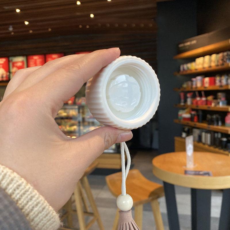 Японская термос, женская милая простая детская термос с кисточкой, портативная чашка для воды, 400 мл, термос