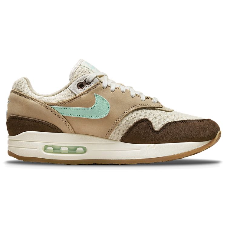 Nike Air Max 1 Retro Crepe Hemp 2022 Кроссовки унисекс Коричневые средне-коричневые мятно-пенные FD5088-200