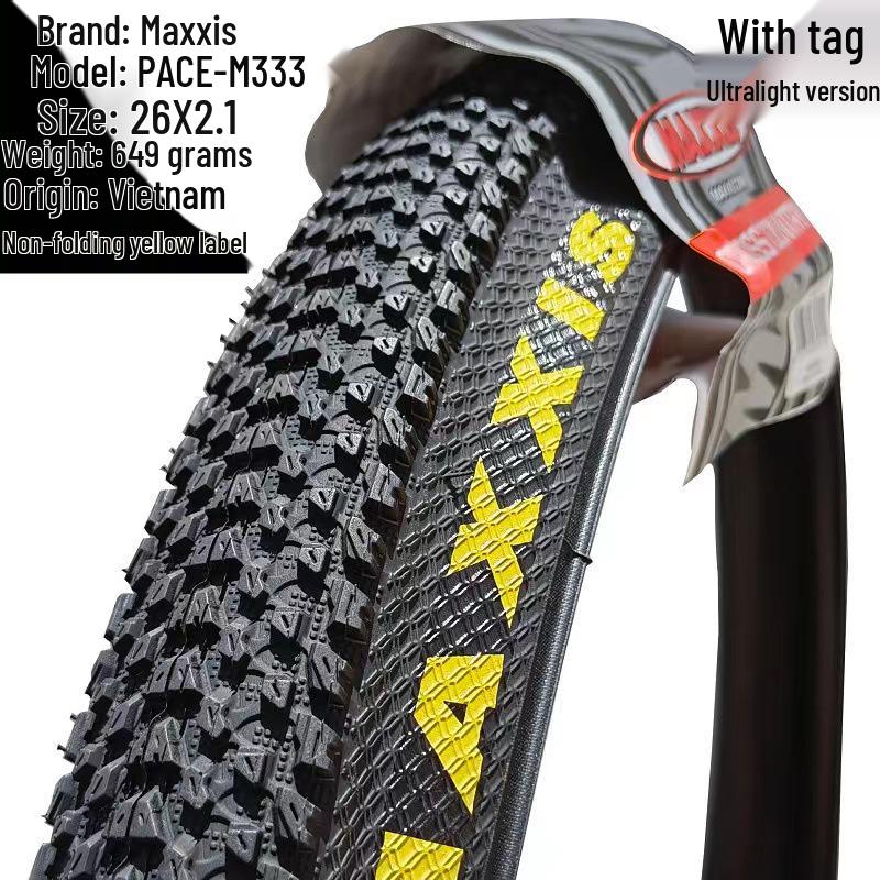 Складная противопрокольная покрышка Maxxis M333 для горного велосипеда 26x1.95/27.5x1.95