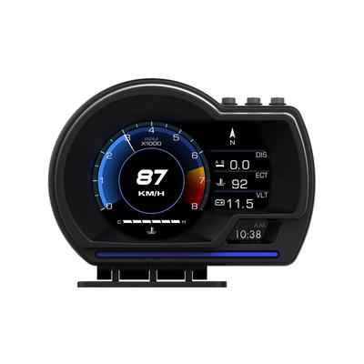 Wiiyii Автомобильный HUD Проекционный дисплей, Двойная система OBD+GPS, Смарт-датчик, Подходит для всех автомобилей