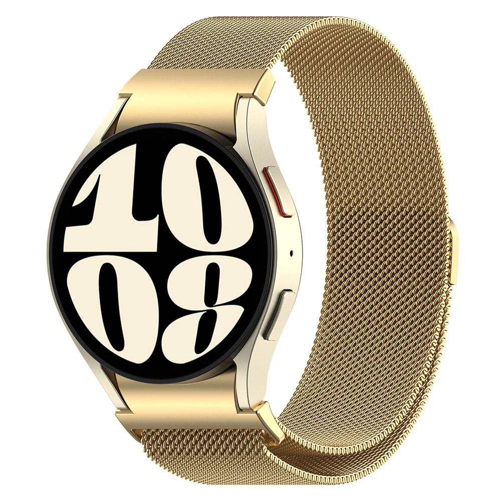 20 мм ремешок Milanese Loop для Samsung Galaxy Watch 7/6/5/4 FE, быстросъемный ремешок для Galaxy Watch 6 Classic 43 мм 47 мм