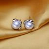 Bohemian Natural Freshwater Pearl Earrings For Women Cubic Zirconia Earrings Pearl Jewelry
