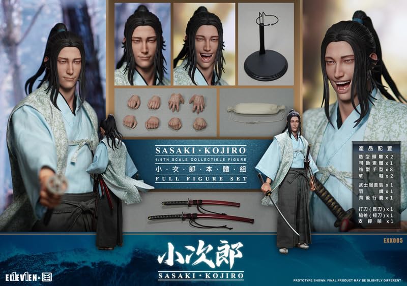 [Eleven X Kai Studio] EXK005 1/6 Scale Figure Sasaki Kojiro Full Figure Set Swordsman Sasaki Kojiro Samurai Musashi