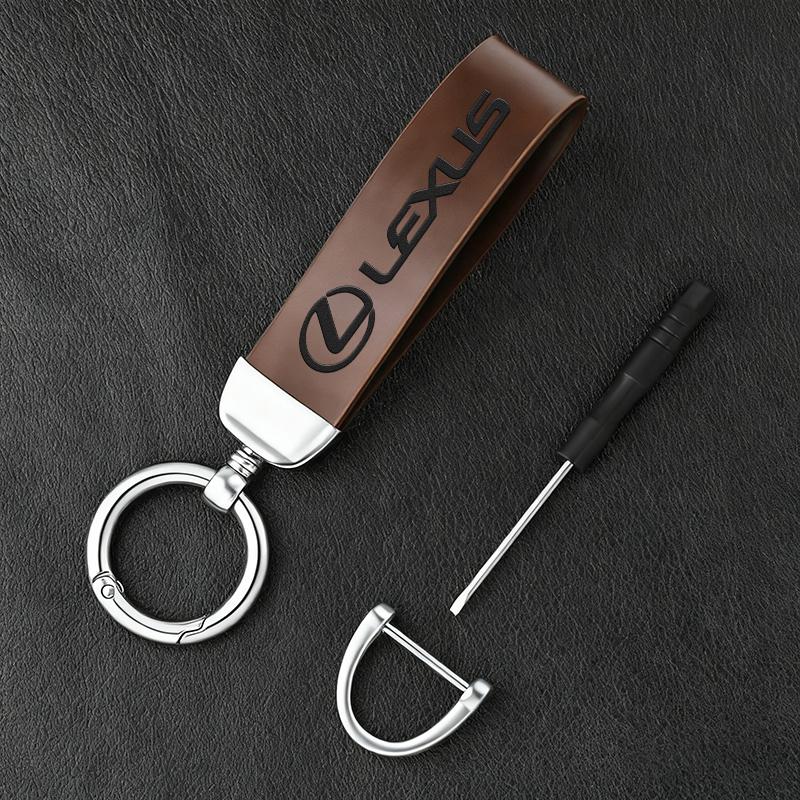 2026 Hot Interior Stickers Car Emblem Keychain Leather Keyring Pendant Gift For Lexus RX300 IS200 IS250 ES350 Ct200h UX250h NX30