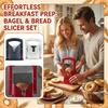 Bagel & Bread Guide - Adjustable Baking Mold & Cutting Stand, Safe And Even Slicing For Homemade Bagels And Breads
