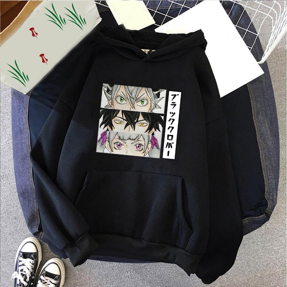 Anime Black Clover Asta Yuno And Noell Silva Graphic Print Hooded Men Women Comfortable Hoodie Male Sweatshirt Harajuku Pullover