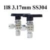 3 4 6 8 10 12 14 16 мм 1/8" 1/4" 1/2" Наружный диаметр трубки Компрессионный фитинг 304 316 Нержавеющая сталь Угольник Шаровой кран Вода Газ Топливо