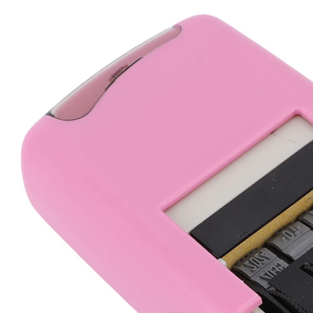 Non Smudge Self Inking Stamper ABS Number Stamper Durable Adjustable Date Stamp Office Work