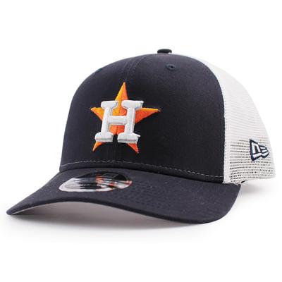 Кепка- snapback New Era 9SEVENTY Houston Astros MLB с эластичной сеткой, темно-синяя, HOUSTON ASTROS, Бейсбол Главной Лиги 970SS [Б/у]