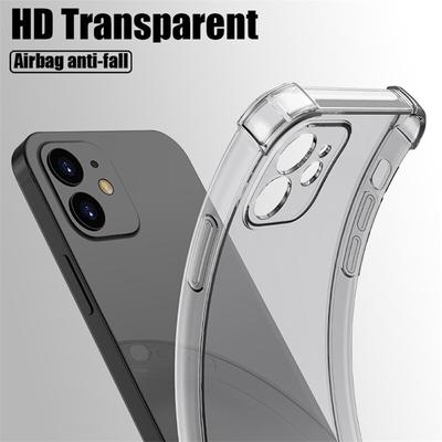 Противоударный чехол для iPhone 13 11 Pro 12 Mini X Xr Xs Max 8 7 Plus 6 6s SE 2020, прозрачные чехлы, силиконовая задняя крышка из ТПУ